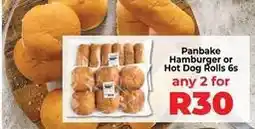 Food Lover's Market Panbake hamburger or hot dog rolls 6s offer