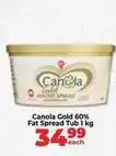 Food Lover's Market Canola gold 60% fat spread tub 1 kg offer