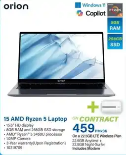 Incredible Connection 15 AMD Ryzen 5 Laptop offer