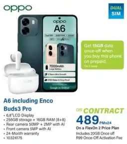 Incredible Connection OPPO A6 including Enco Buds3 Pro offer