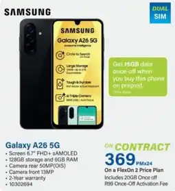 Incredible Connection SAMSUNG Galaxy A26 5G offer