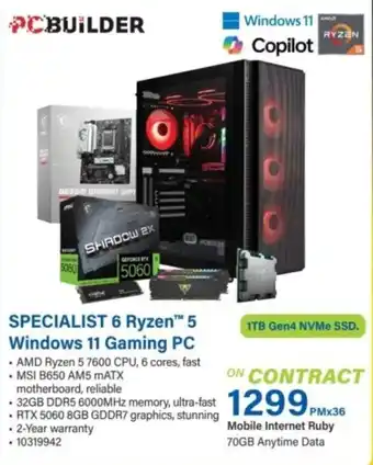 SPECIALIST 6 Ryzen™ 5 Windows 11 Gaming PC