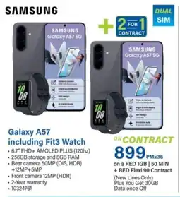 Incredible Connection Samsung Galaxy A57 including Fit3 Watch offer