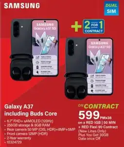 Incredible Connection Samsung Galaxy A37 including Buds Core offer