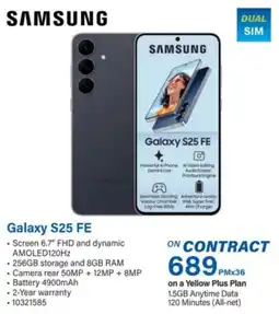 Incredible Connection SAMSUNG Galaxy S25 FE offer
