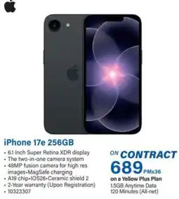 Incredible Connection iPhone 17e 256GB offer
