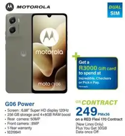 Incredible Connection motorola moto g 06 offer