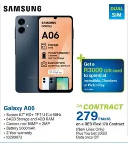 Incredible Connection Samsung Galaxy A06 offer