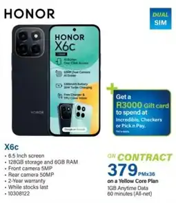 Incredible Connection Honor X6c offer