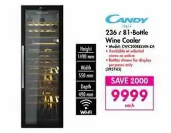 Makro Candy - 236L 81-Bottle Wine Cooler offer