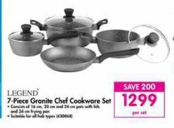 Makro Legend - 7-Piece Granite Chef Cookware Set offer