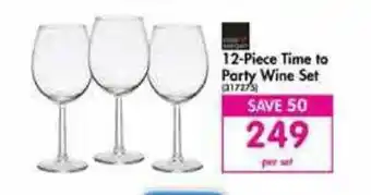 12-Piece Time to Party Wine Set