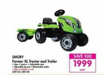 Smoby - Farmer XL Tractor and Trailer