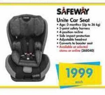 Makro Safeway - Unite Car Seat offer