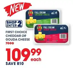 Econo Foods First Choice Cheddar or Gouda Cheese offer