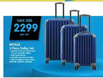 Makro Metalix 3-Piece Trolley Set offer