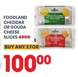 Econo Foods FOODLAND CHEDDAR OR GOUDA CHEESE SLICES offer