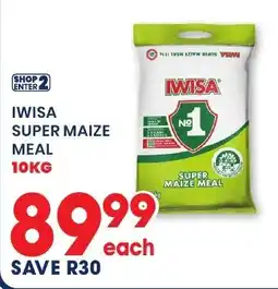 Econo Foods IWISA SUPER MAIZE MEAL offer