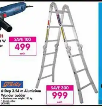 Makro Gravity 6-Sep 3.54m Aluminium Wonder Ladder offer