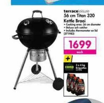 Makro Terraceleisure 56cm Titan 320 Kettle Braai offer
