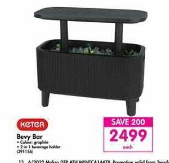 Makro Keter - Bevy Bar offer