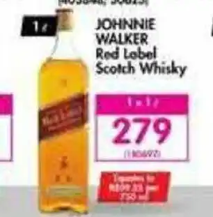 Makro Johnnie Walker Red Label Scotch Whisky 1L offer