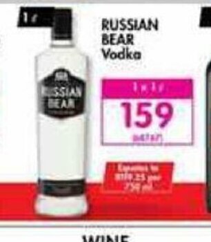 Makro Russian Bear Vodka offer