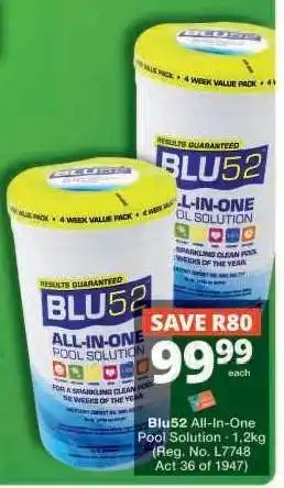 Checkers BLU52 All-in-One Pool Solution offer
