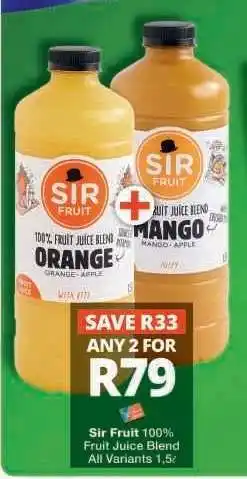 Checkers Sir Fruit 100% Fruit Juice Blend offer