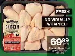 Checkers Farmer's Choice Fresh 16-Piece Chicken Braai Pack offer