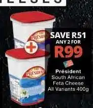 Checkers Président South African Feta Cheese offer