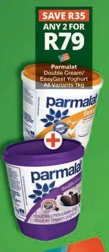Checkers Parmalat Double Cream/Easygest Yoghurt offer