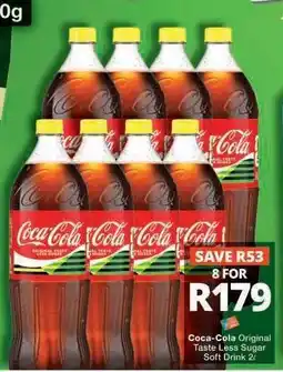 Checkers Coca-Cola Original Taste Less Sugar Soft Drink 2L offer