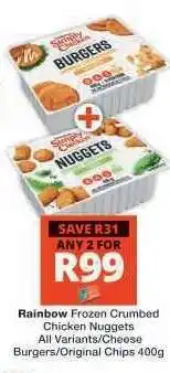 Checkers Rainbow Frozen Crumbed Chicken Nuggets offer