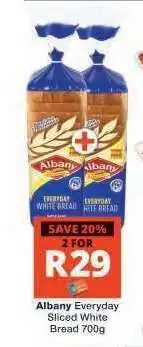 Checkers Albany Everyday Sliced White Bread 700g offer