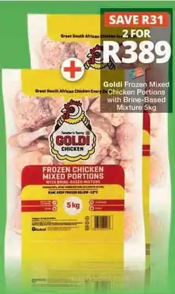 Checkers GOLDI FROZEN MIXED CHICKEN PORTIONS offer