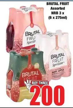 Boxer BRUTAL FRUIT Assorted NRB 3 x (6 x 275ml) offer