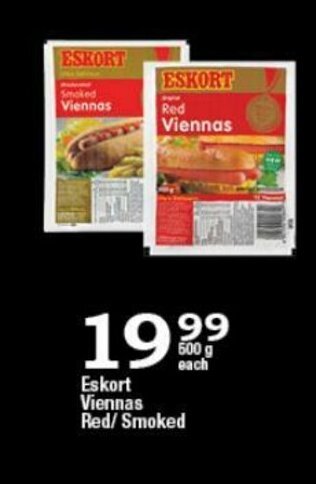 Oxford Freshmarket Eskort Viennas Red / Smoked 500g offer