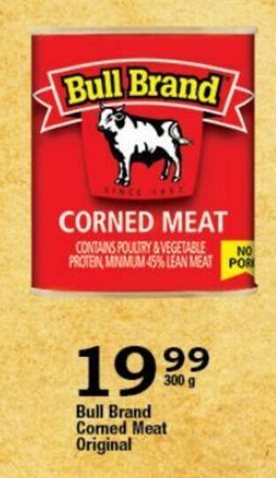 Oxford Freshmarket Bull Brand Corned Meat Original 300g offer