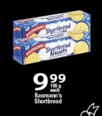 Baumann's Shortbread 160g