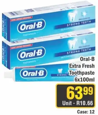 J&E Cash and Carry Oral-B Extra Fresh Toothpaste offer