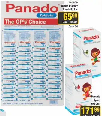 J&E Cash and Carry Panado Tablets offer