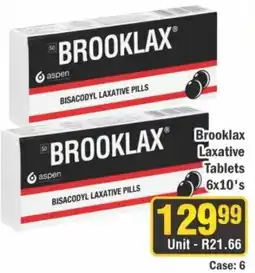 J&E Cash and Carry Brooklax Bisacodyl Laxative Pills offer