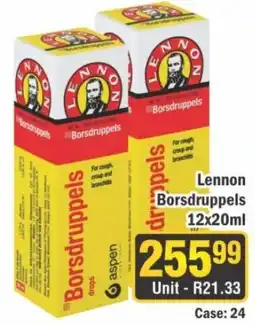 J&E Cash and Carry Lennon Borsdruppels offer