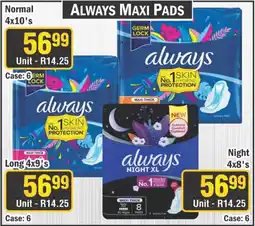 J&E Cash and Carry Always Maxi Pads offer