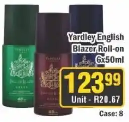 J&E Cash and Carry Yardley English Blazer Roll-on offer