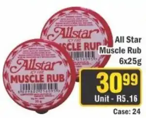 J&E Cash and Carry All Star Muscle Rub offer