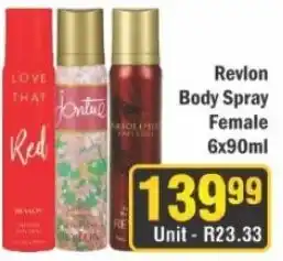 J&E Cash and Carry Revlon Body Spray Female offer