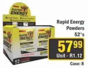 J&E Cash and Carry Rapid Energy Powders offer