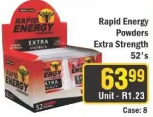 J&E Cash and Carry Rapid Energy Powders Extra Strength offer